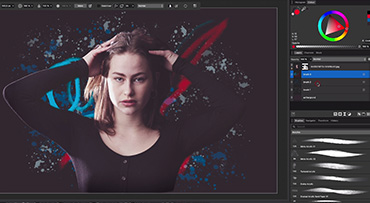 Wacom tablet en penselen