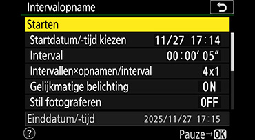 Intervalopname