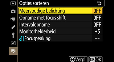 Mijn menu instellen