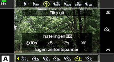 Opnamestanden zelfontspanner