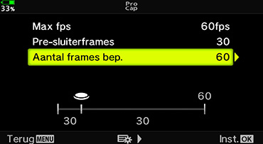 Pro-capture instellen